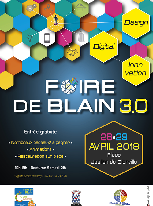 Venez nous retrouver les 28 et 29 avril 2018 à la Foire de Blain !